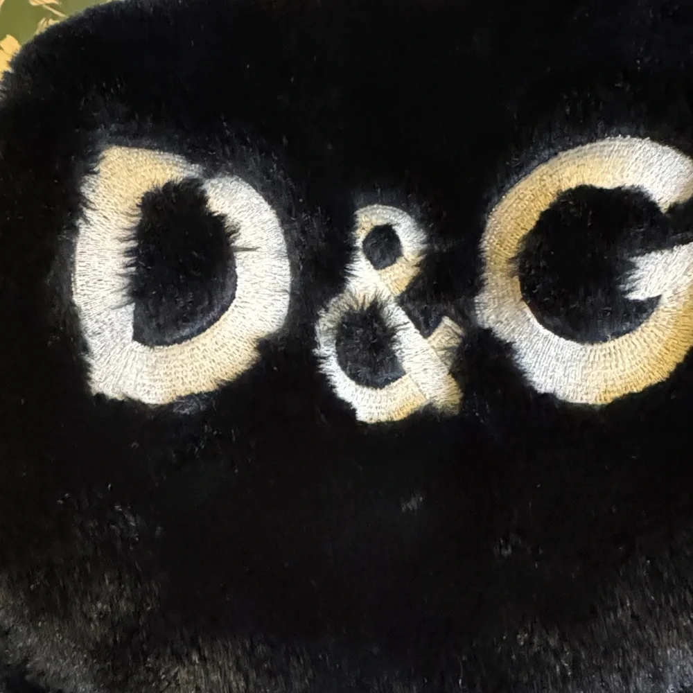Dolce & Gabbana Authentic Black Fur Backpack